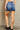 BAYEAS High Waisted Distressed Mini Skirt